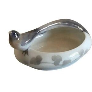 Antique Ceramic Bird-Shaped Dish Keys Holder/wallet tray